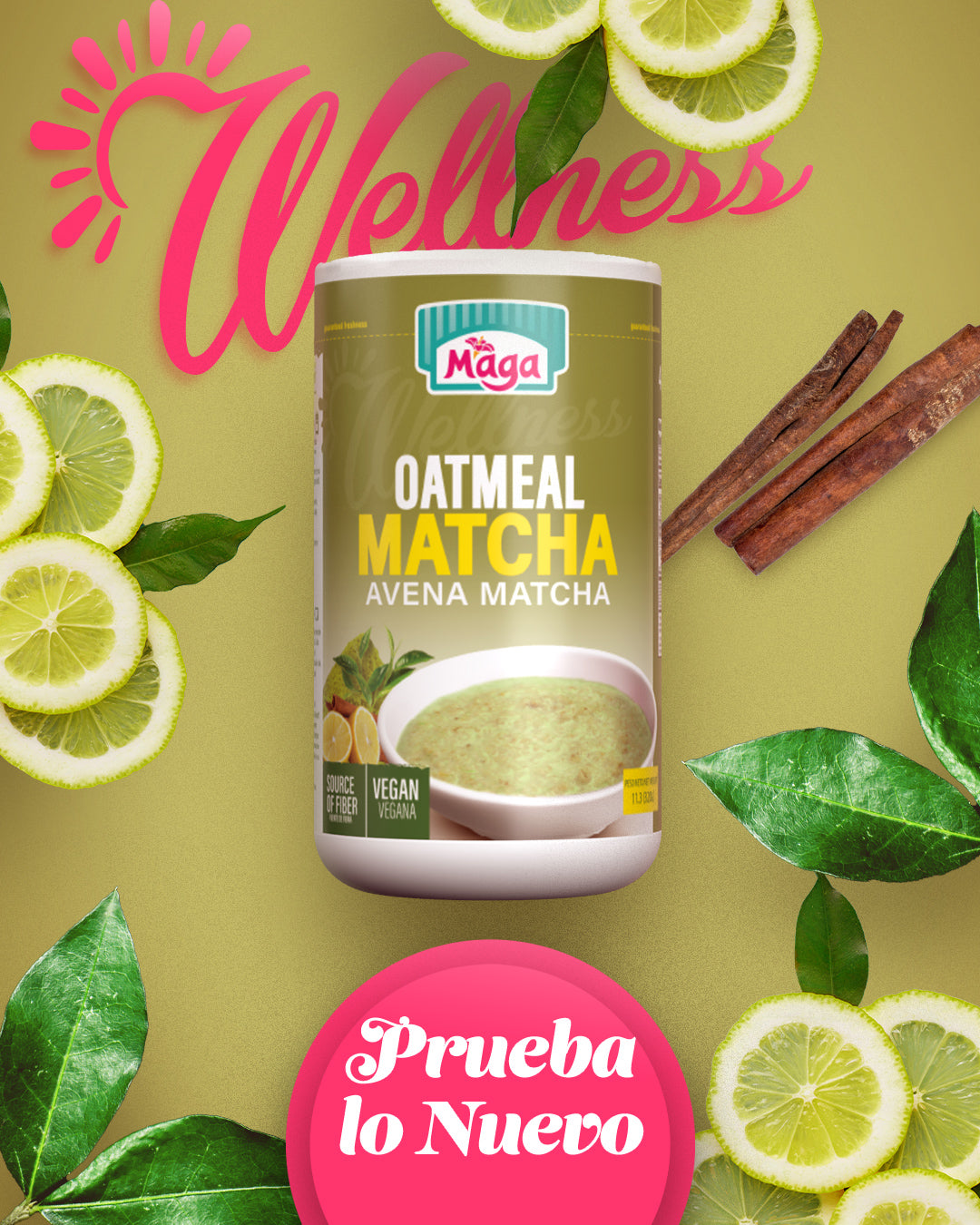 Nueva generación de nutrición: Avena Matcha