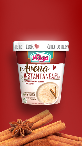 Avena Instantánea Canela (Single serve Cups)