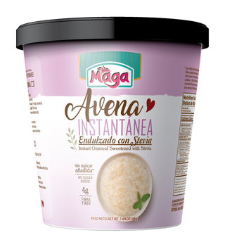 Avena Instantánea con Stevia (Single serve Cups)