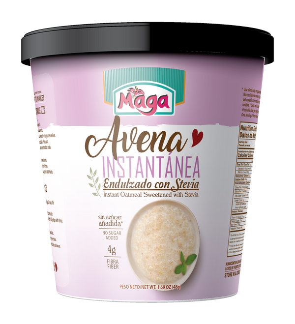 Avena Instantánea con Stevia (Single serve Cups)